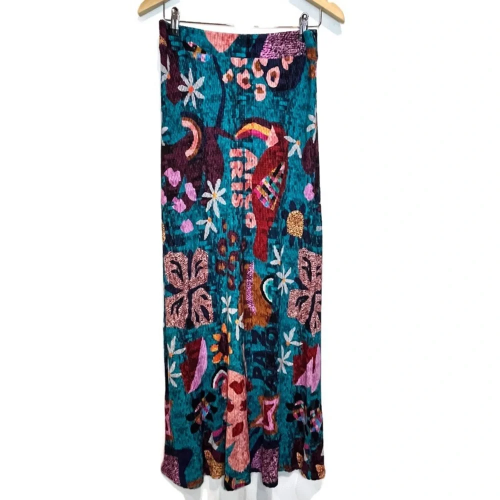 Farm Rio for Anthropologie Gabriella Knit Maxi Skirt Medium NWT - Picture 3 of 7